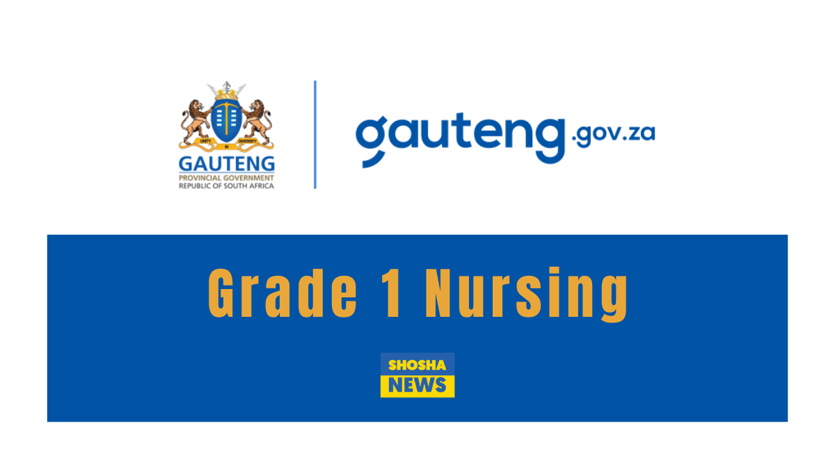 Department of Health: X41 Grade 1 Stuff Nurse Vacancies