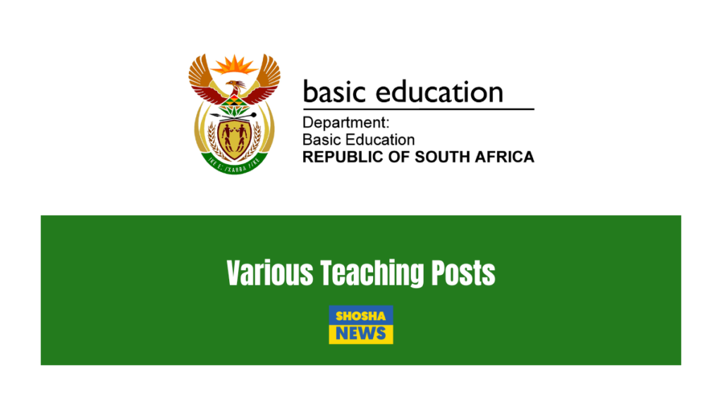 Apply Now: Post Level 1 Teaching Positions | Closing Date: 14 June 2024