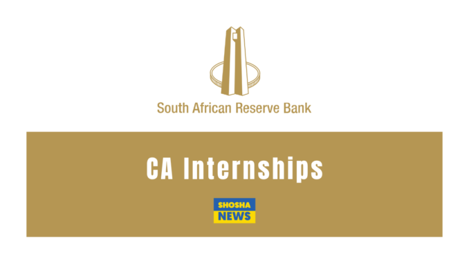 SARB: Chartered Accountant (CA) Training Programme 2024/2025