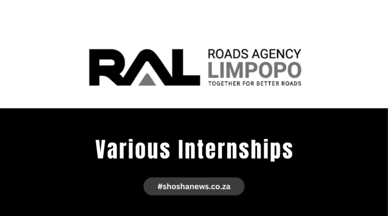 RAL Road Agency Limpopo (RAL) Internship 2024