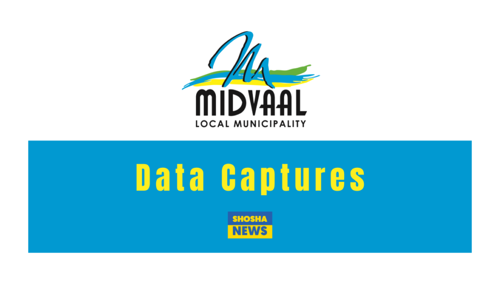 Midvaal Local Municipality: EPWP Data Capturer 2024