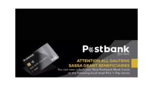 SASSA Gold Card Replaced by Postbank Black Card