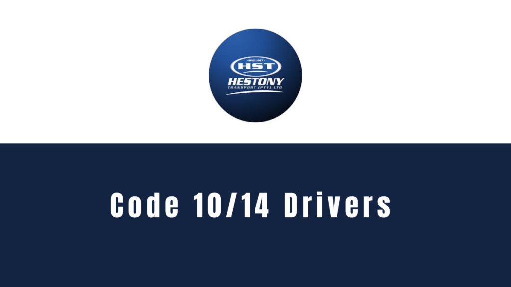 Hestony Transport Code 10/14 Drivers (50 posts)