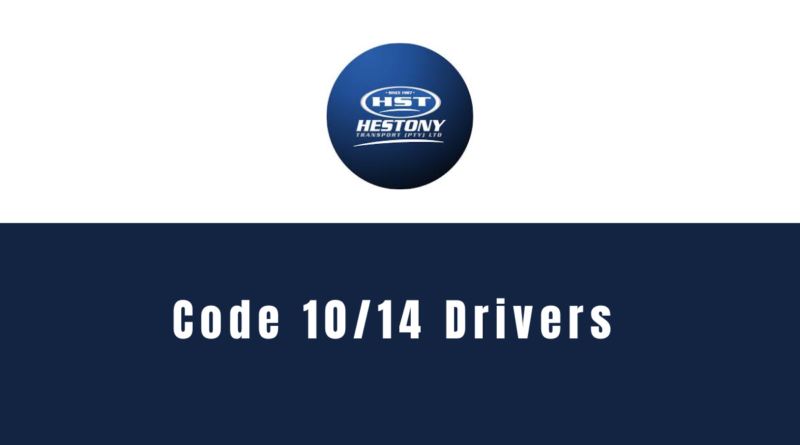 Hestony Transport Code 10/14 Drivers (50 posts)