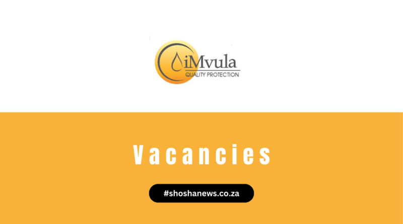 Apply iMVULA Cleaning & Security Vacancies 2024