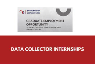 Moses Kotane Research Institute x42 Data Collector Internships