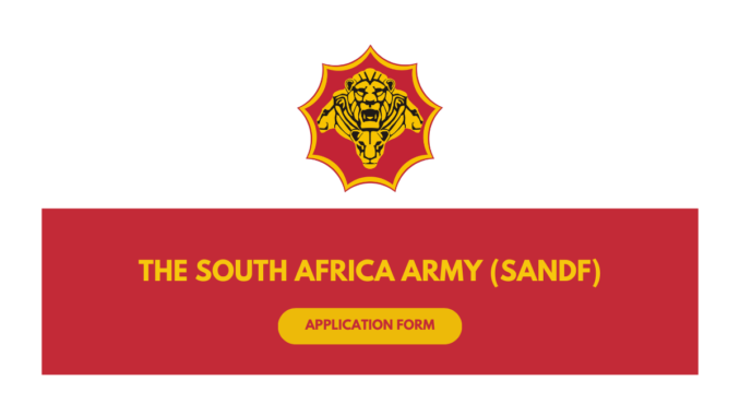 How To Join The Army In South Africa