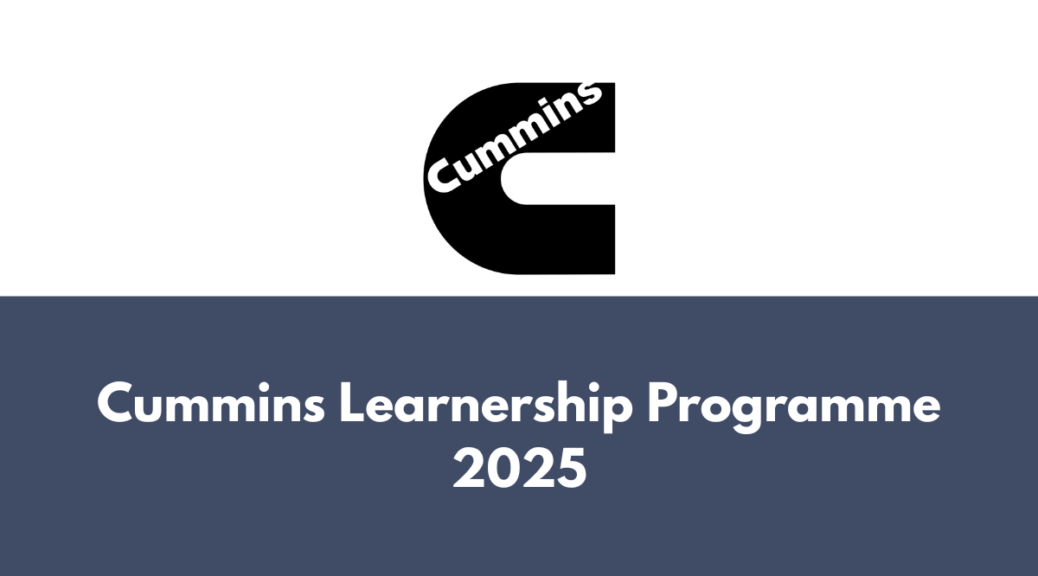 Cummins Learnership Programme 2025: Sales Department