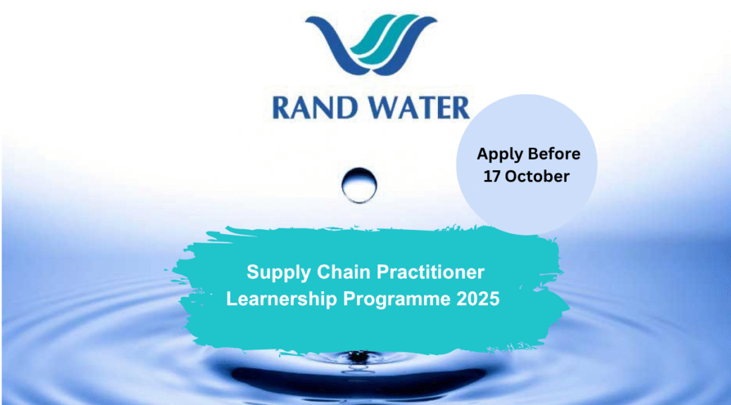 Supply Chain Practitioner Learnership Programme 2025 Apply By 17 October
