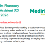 Shoprite Pharmacy Sales Assistant (X3 Posts) 2026