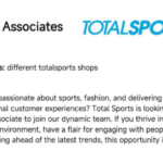 Total Sports Sales Associate (40hr) - Totalsports 2026 - Available!