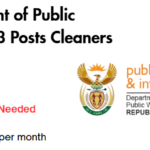 Department of Public Works X63 Posts Cleaners 2026