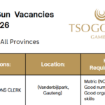 Tsogo Sun Vacancies 2026