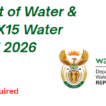 Department of Water & Sanitation X15 Water Control Aid 2026
