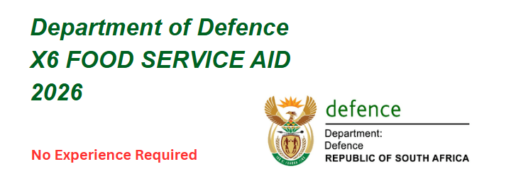 Department of Defence X6 FOOD SERVICE AID 2026