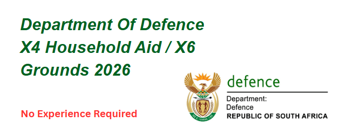 Department Of Defence X4 Household Aid / X6 Grounds 2026
