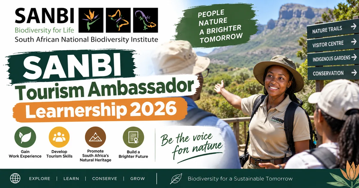 SANBI Tourism Ambassador Learnership 2026