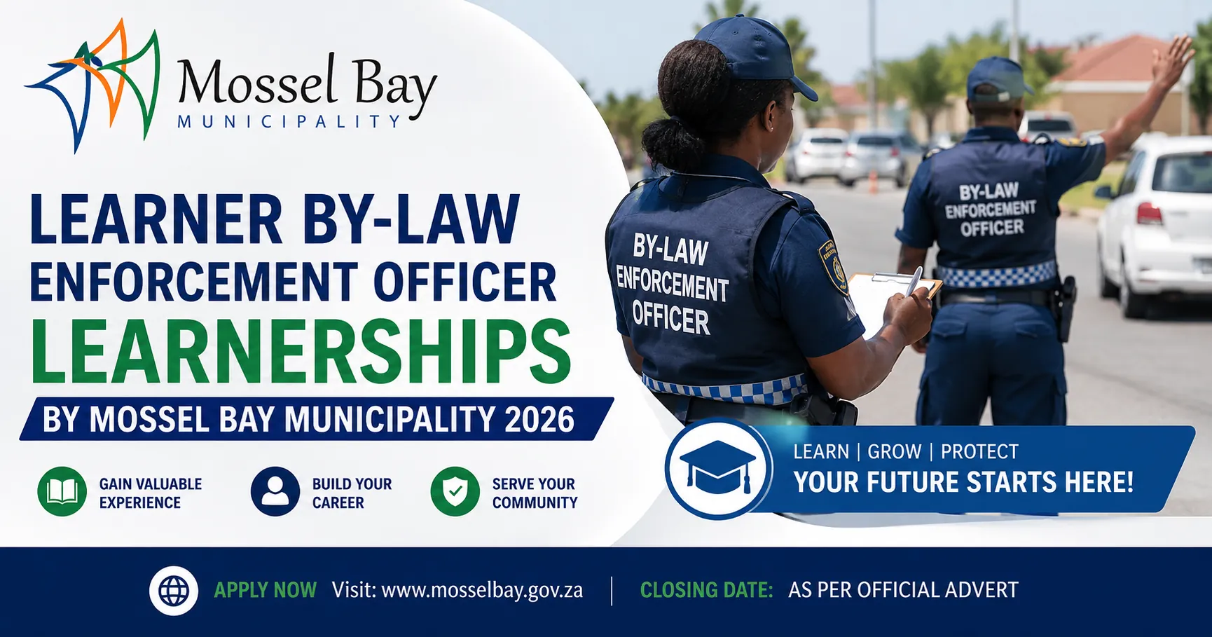 Learner By-Law Enforcement Officer Learnerships by Mossel Bay Municipality 2026