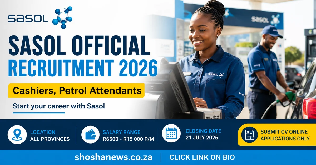 Sasol Recruitment 2026