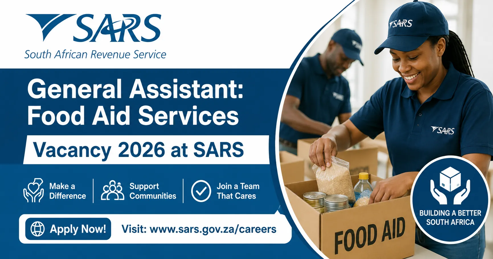 General Assistant: Food Aid Services Vacancy 2026 at SARS
