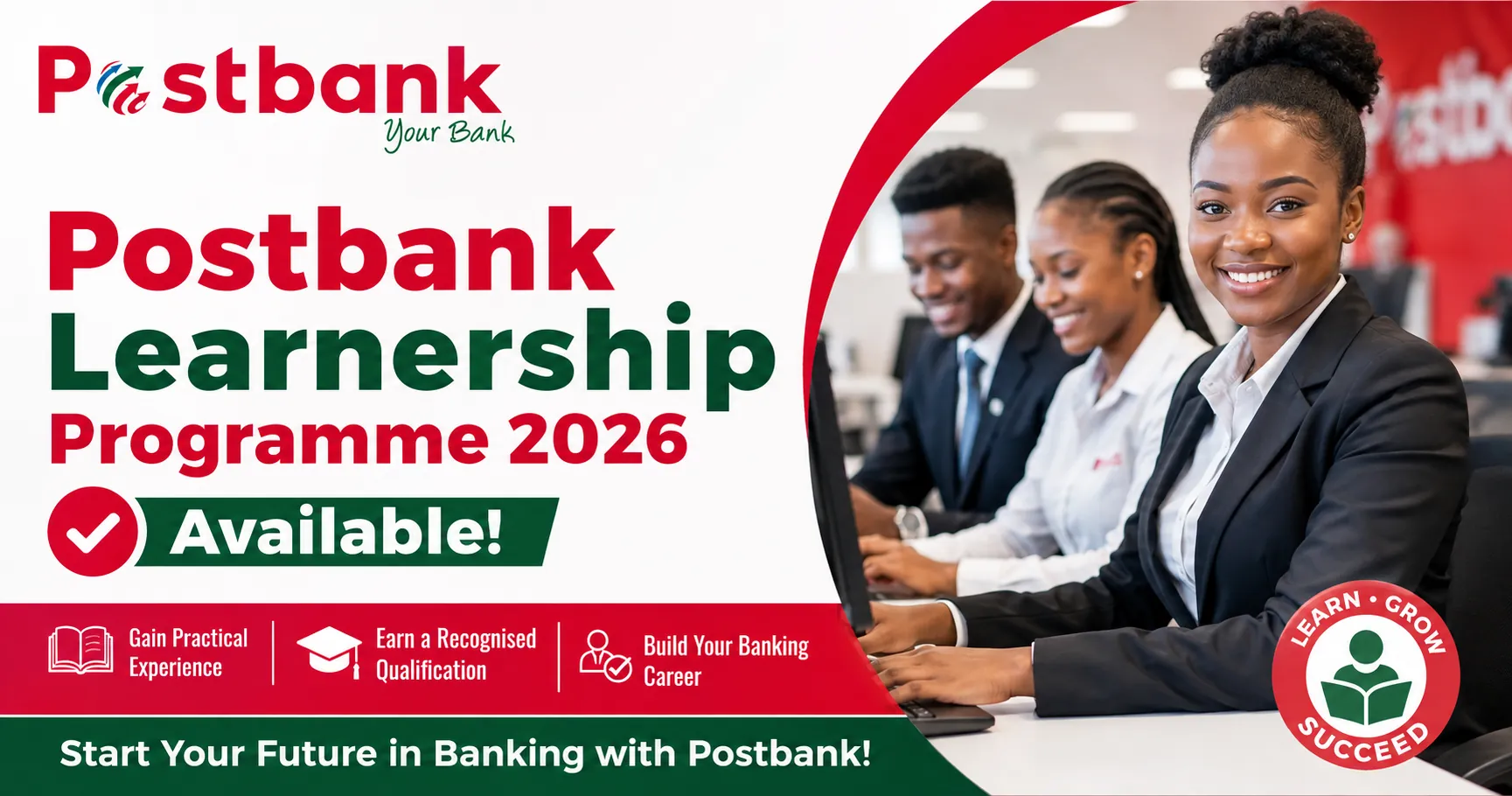 Postbank Learnership Programme 2026 - Available!