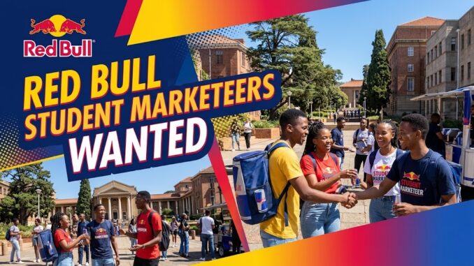 Red Bull Student Marketeer Vacancies Open Across South Africa